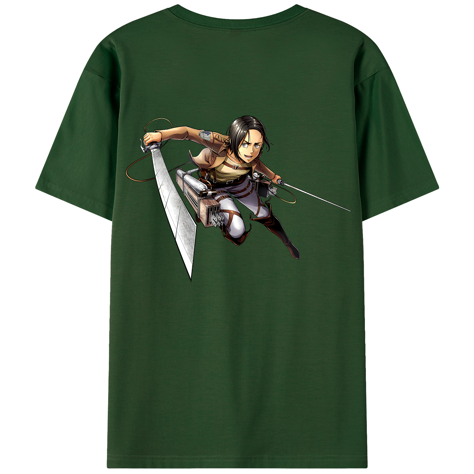 （画像用） 進撃の巨人 Attack on Titan 綿100％半袖Tシャツ（背面プリント）
